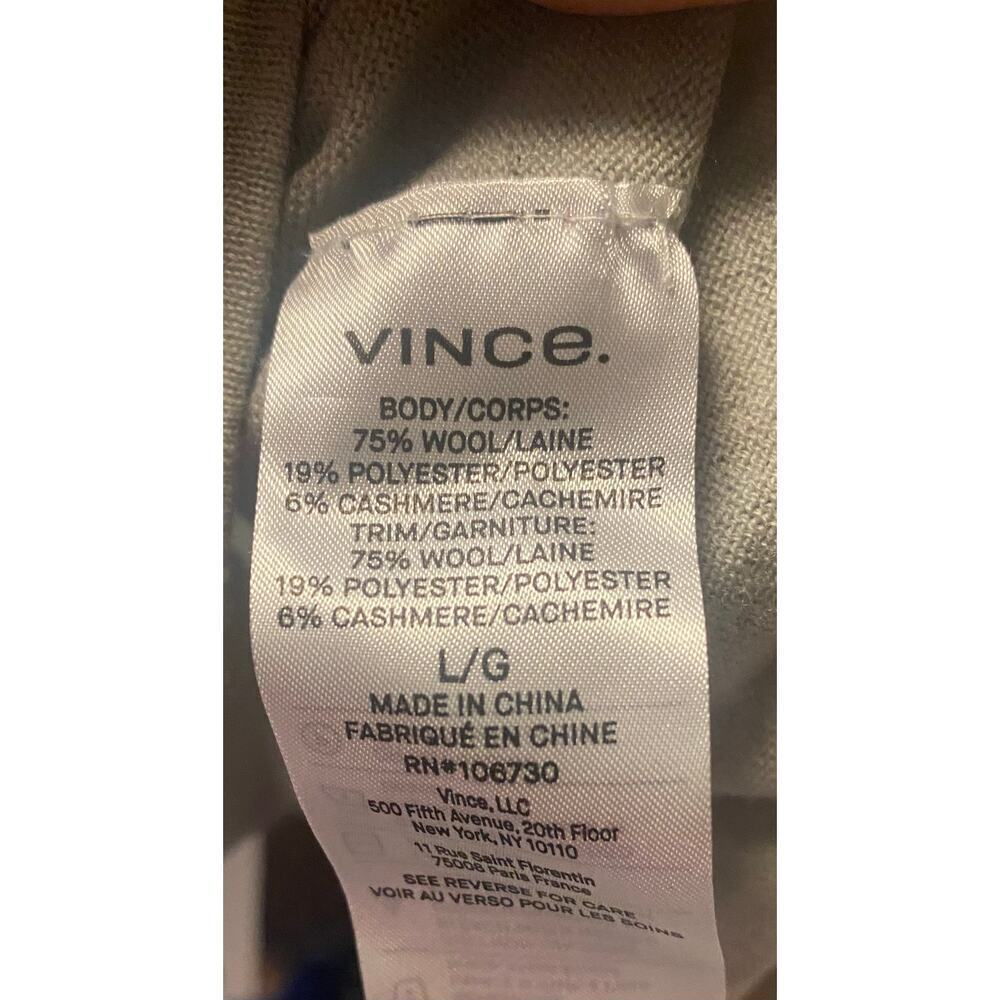VINCE Seamless Wool Blend Sweater Size Large - Picture 4 of 5